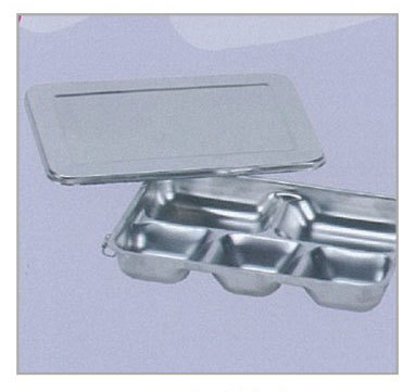 J-G530-2五格餐盒附蓋+碗+匙+筷