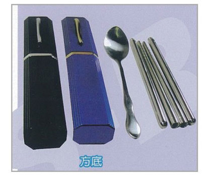 K-G109方型鋁盒+小葫蘆匙叉2入