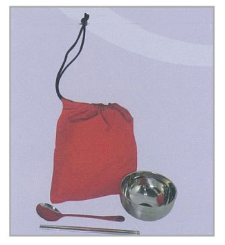 12砂光碗+筷+匙+袋