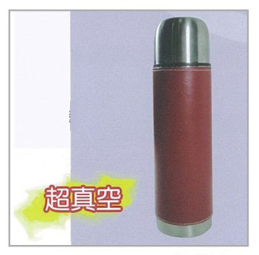 不銹鋼真空皮身子彈瓶500cc