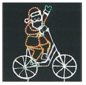 老人騎腳踏車造型燈