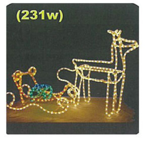 麋鹿拉車造型燈