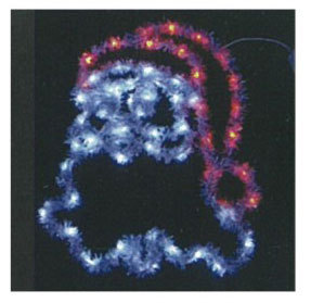 聖誕老人亮蔥造型燈