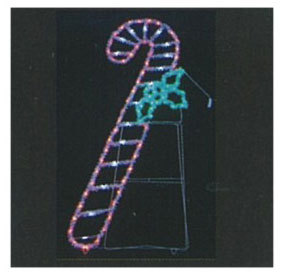 聖誕拐杖亮蔥造型燈