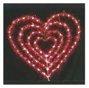 愛心層次亮蔥造型燈