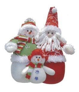 13.5吋老人雪人三人組A-1093