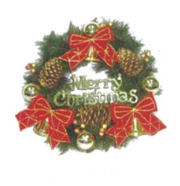 18吋松針花圈A-5025