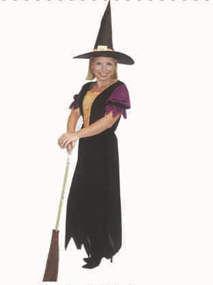 紫黑魔法女巫裝