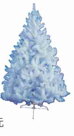 6尺白色圓頭樹(附鐵腳座)