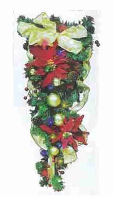 36&rdquo;掛飾藤加飾品+LED20燈電池燈附IC(彩)