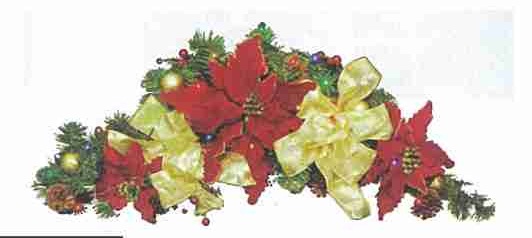 36&rdquo;彎月藤加飾品+LED30燈電池燈附IC(彩)