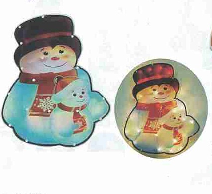 LED雷射片造型燈--雪人