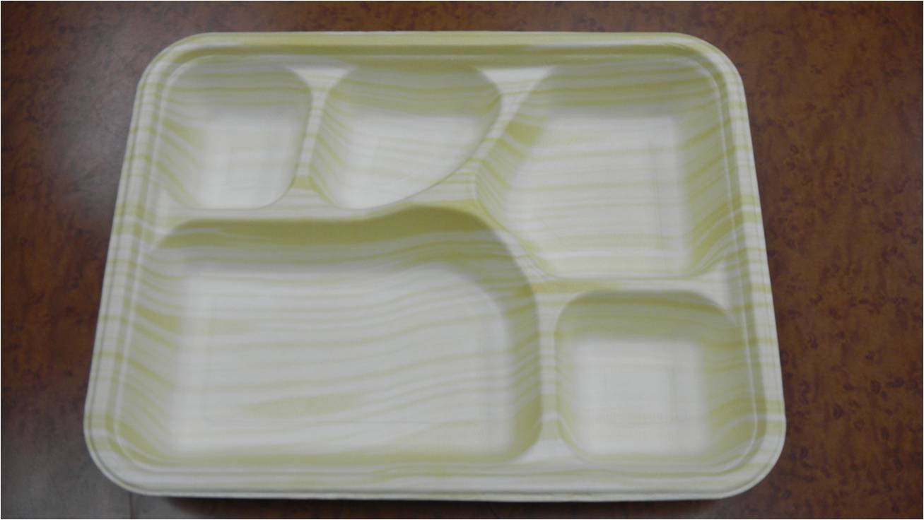 大五格便當盒(白膜-彩膜)