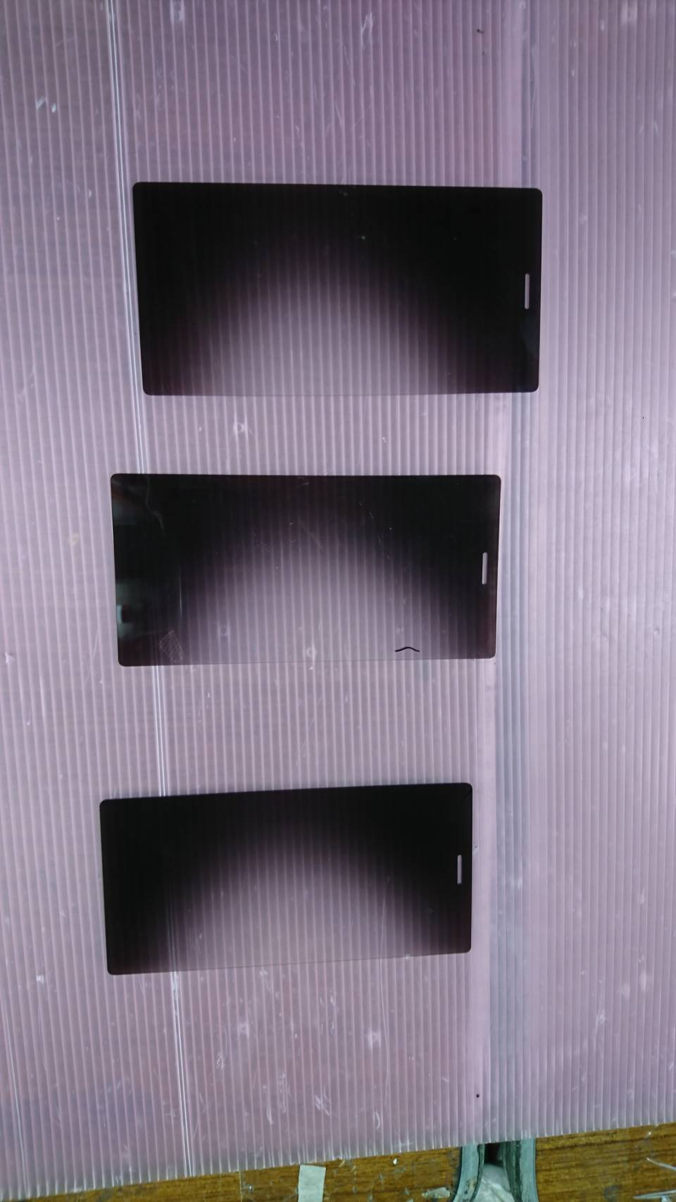 玻璃背印漸層效果