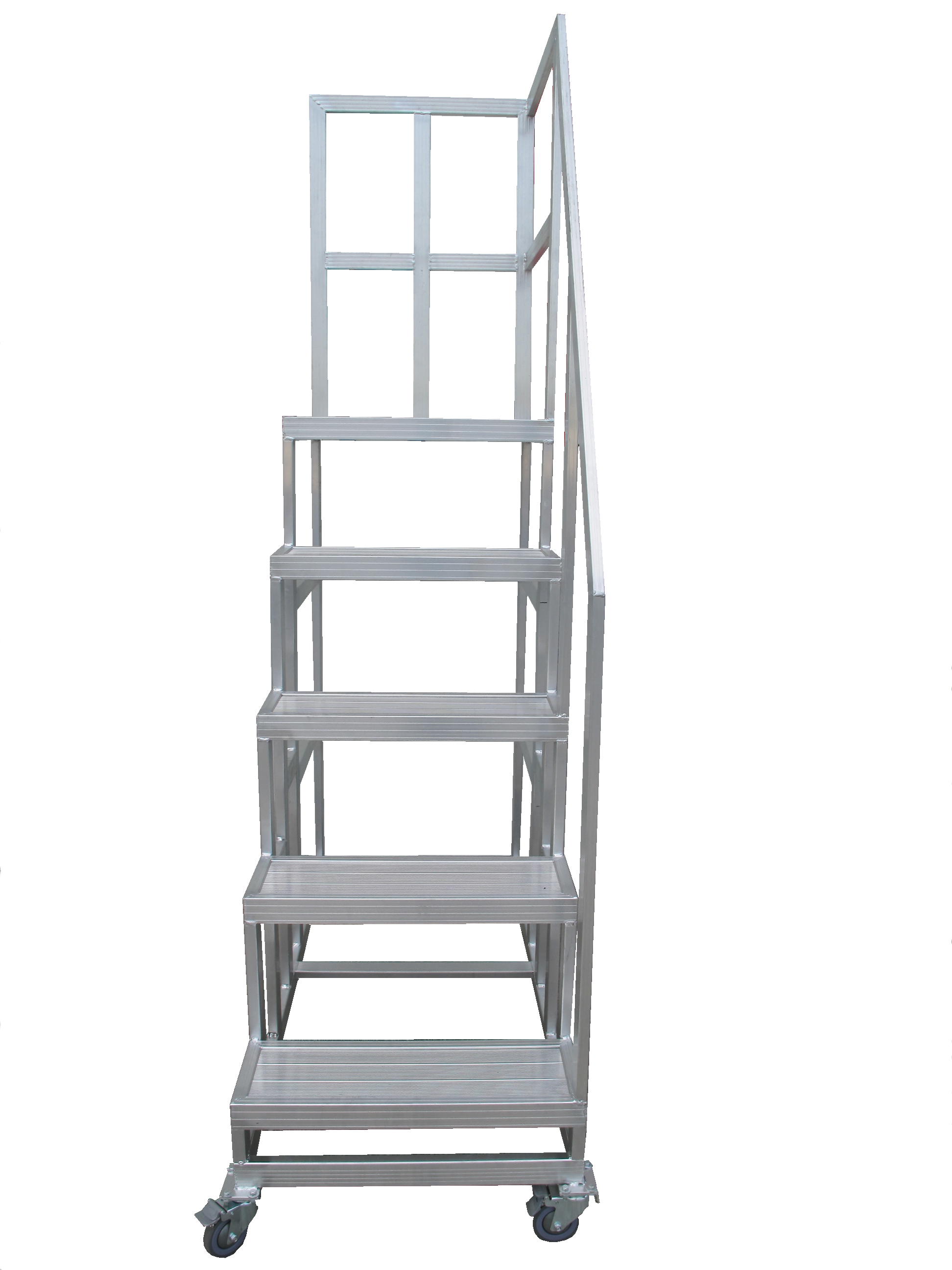 5階移動式作業梯-護欄單邊固定式