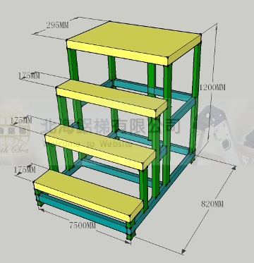 4階固定式作業梯
