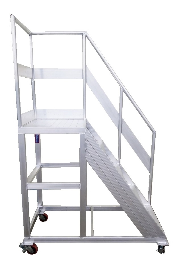 5階移動式右側L行扶手工作台