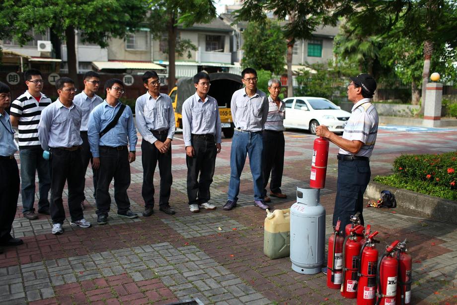 台電員工消防演練