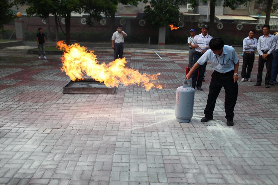 台電員工消防演練