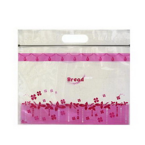 花漾水晶PP手提微立袋-瑰紅