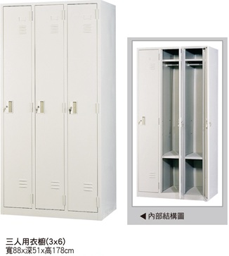 三人用衣櫃TC-a1305