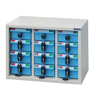 十二屜藍色抽手機櫃