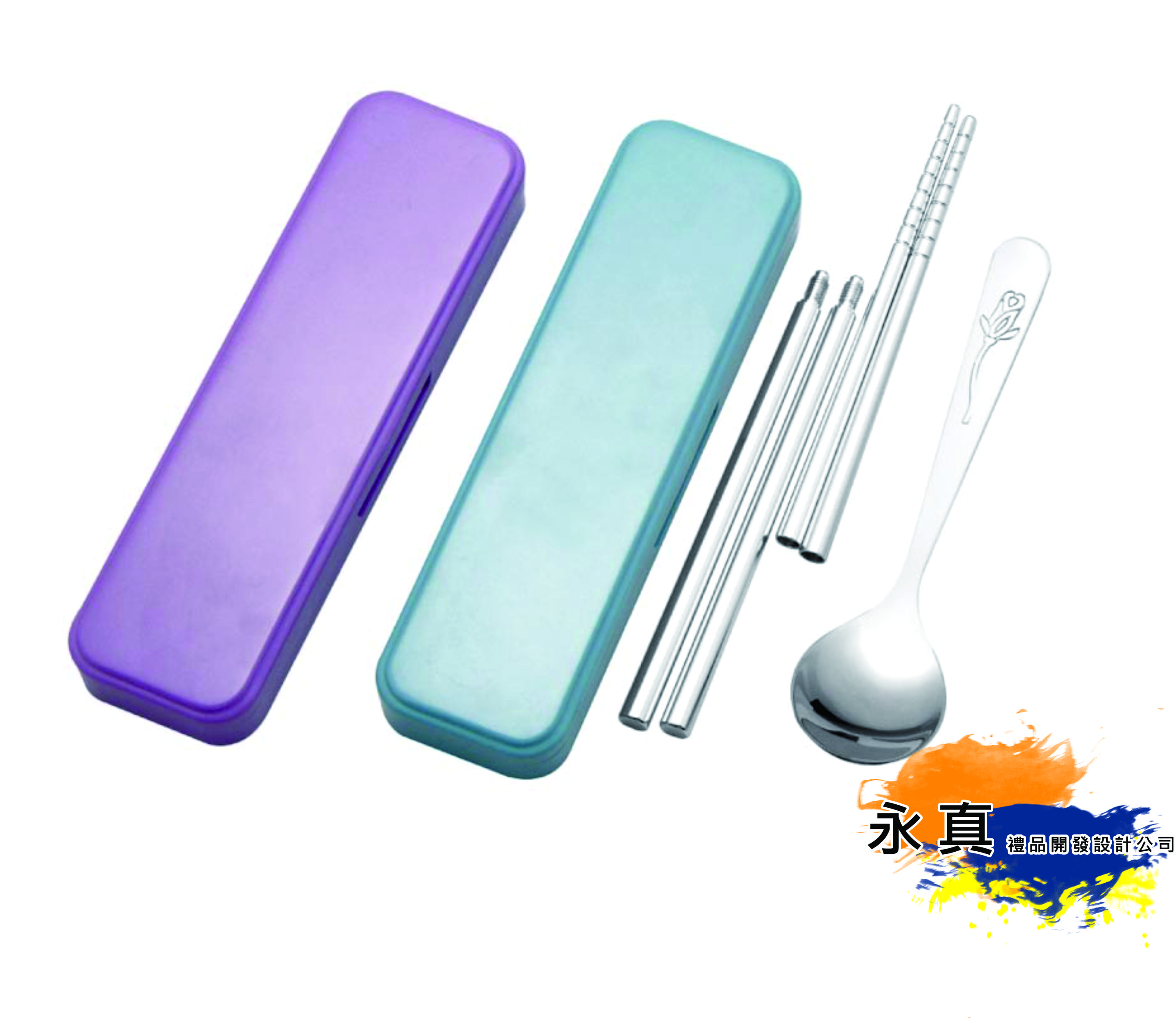 039-TH-116(不銹鋼雙截筷加湯匙盒)