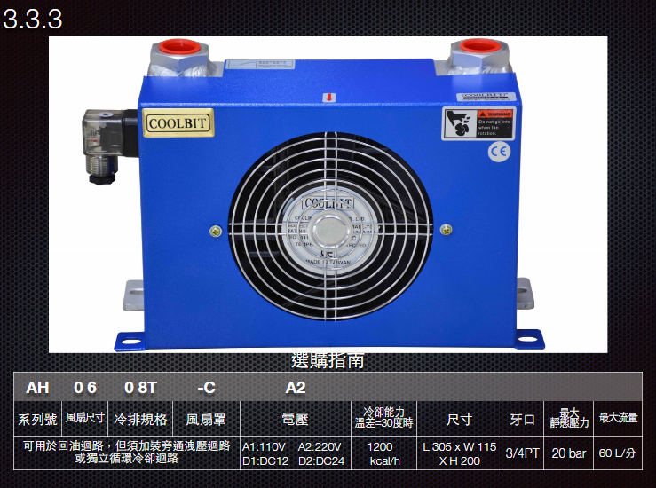 COOLBIT-AH-0608T-鋁合金冷卻器