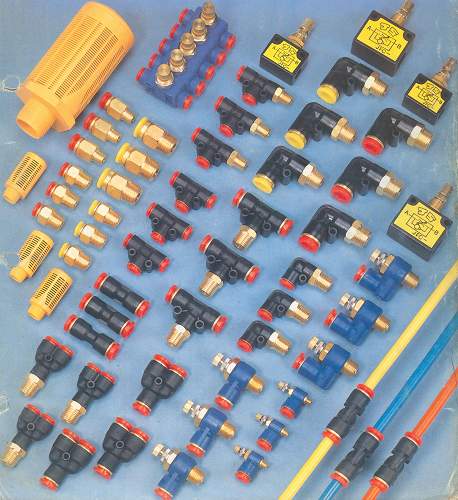 氣壓接頭,消音器