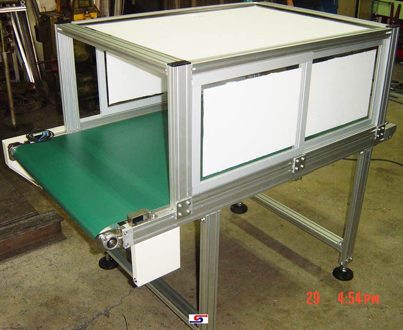 皮帶式輸送機附外罩