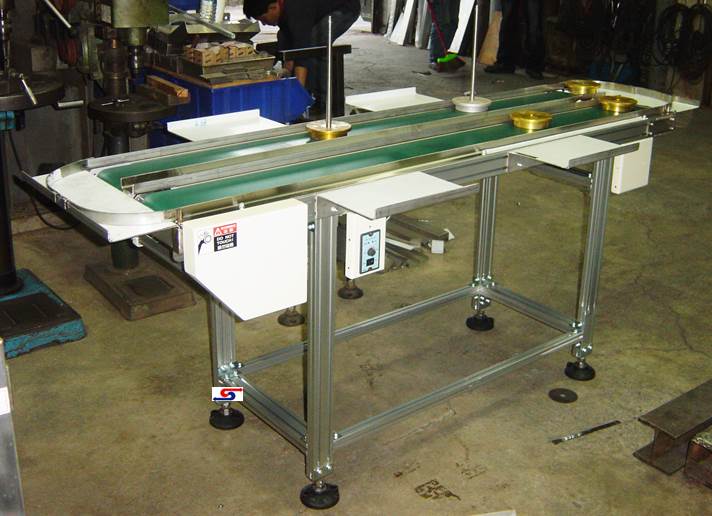 皮帶環行輸送機