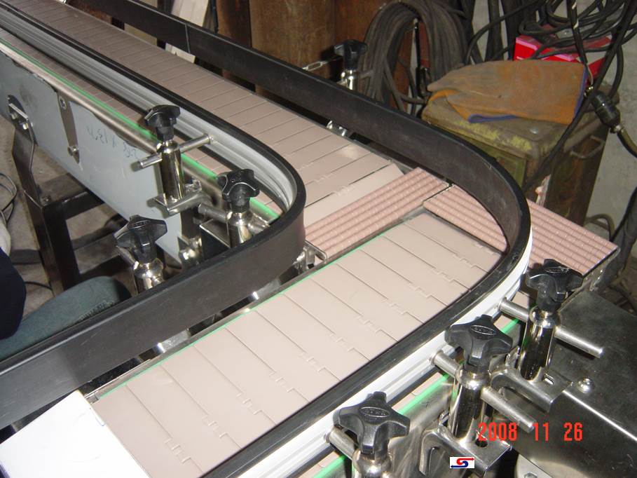 90度頂板鍊輸送