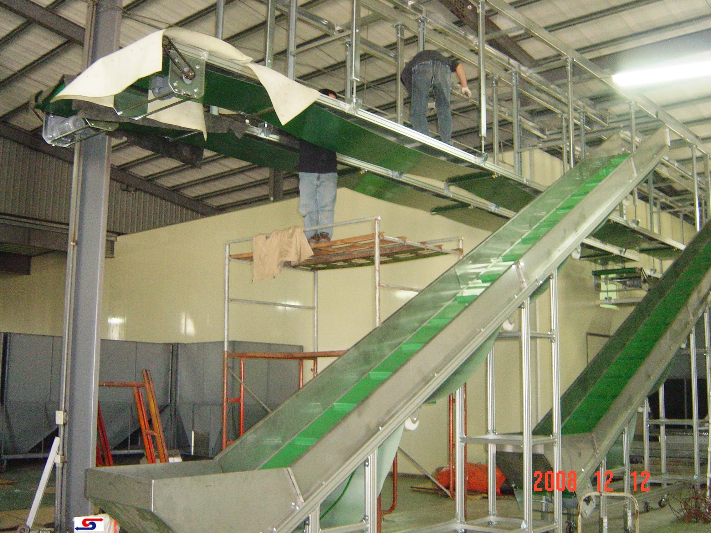 揚程皮帶+橫棧輸送機B