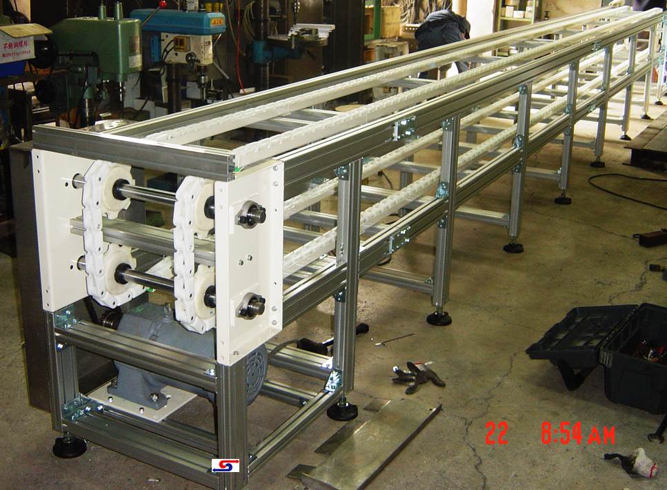 特殊塑鋼鍊輸送機