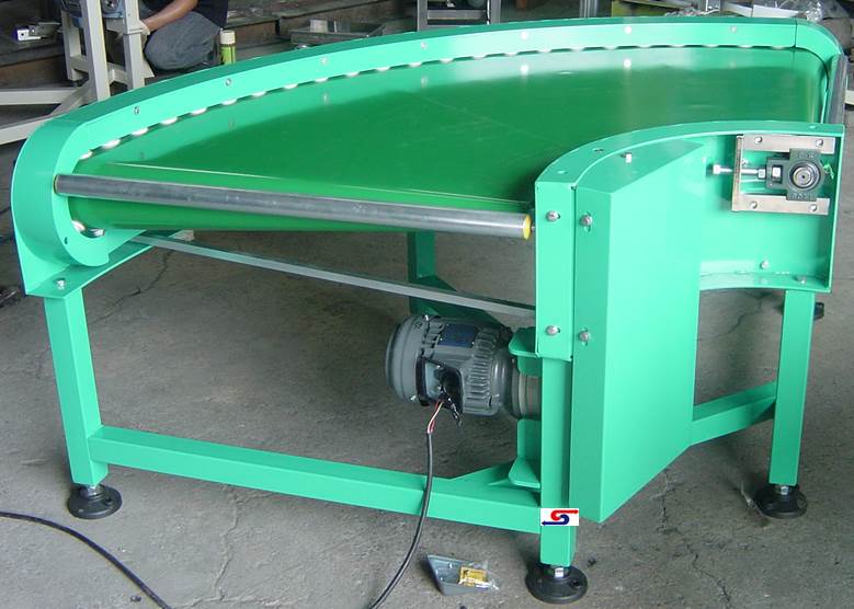 90度轉彎皮帶輸送機