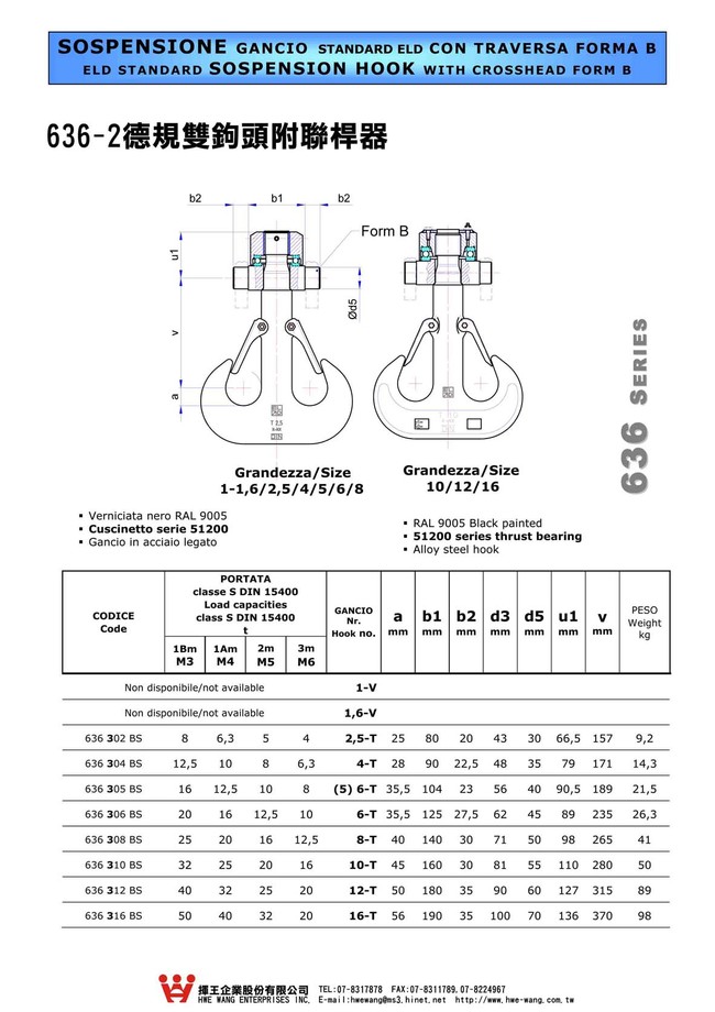 C2-10.636-2德規雙鉤頭附聯桿器