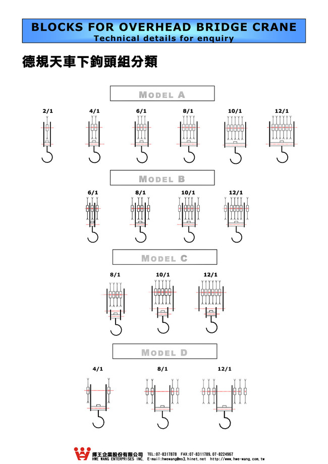 C3-1.德規天車下鉤頭組分類