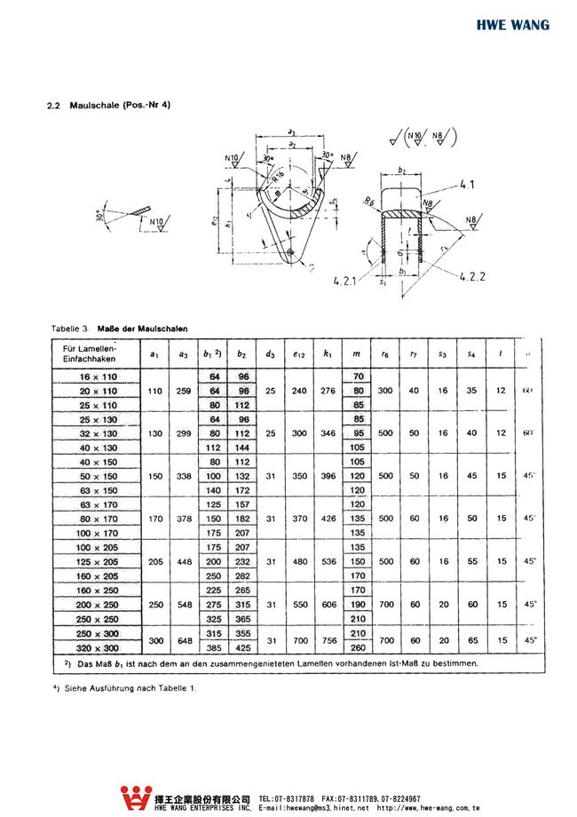 C4-41.單鉤尺寸規格