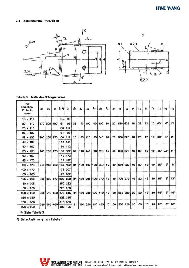 C4-43.單鉤尺寸規格