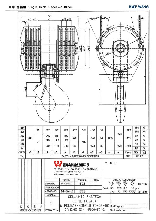 C4-88.單鉤6滑輪組