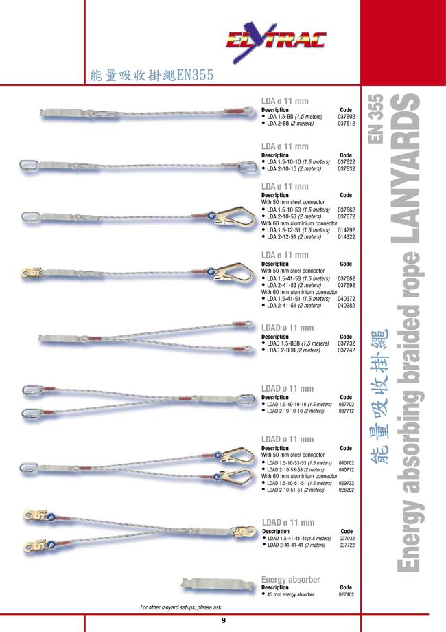 7-9.能量吸收掛繩EN355