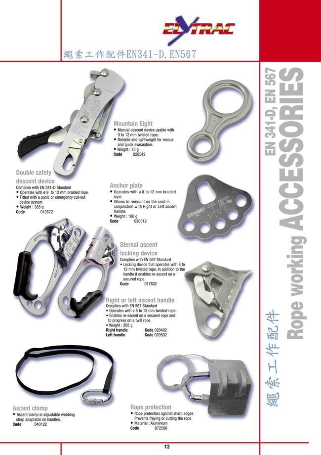 7-13.繩索工作配件EN341-D.EN567