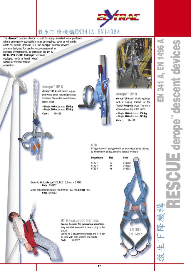 7-17.救生下降機構EN341A.EN1496A