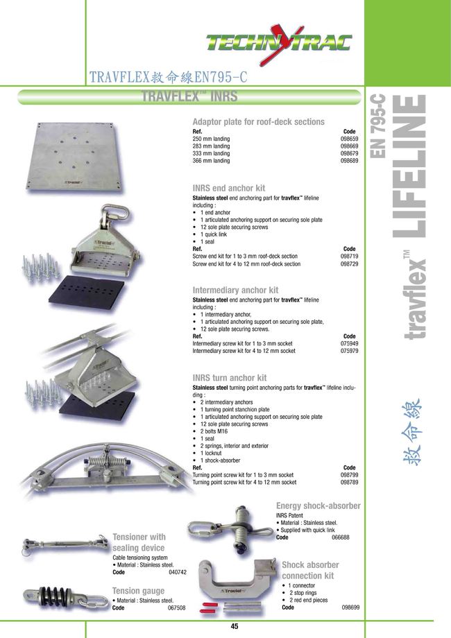 7-45.TRAVFLEX救命線EN795-C