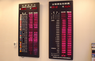 LED電子鐘匯率表計分板