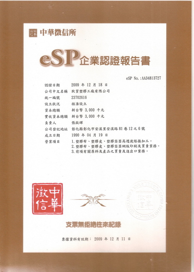 esp企業認證報告書