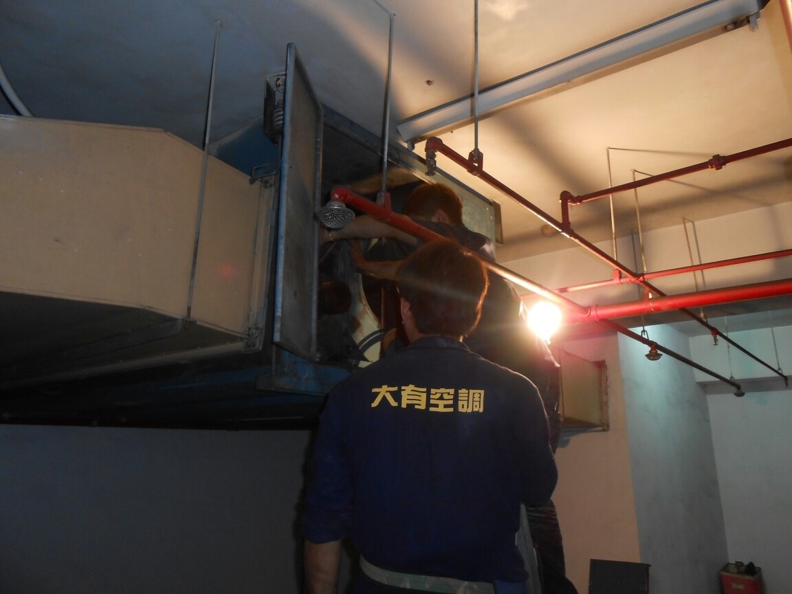 新北市中和區社區大樓消防抽煙馬達維修