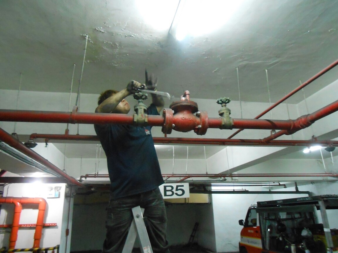 新北市中和區社區大樓消防抽煙馬達維修