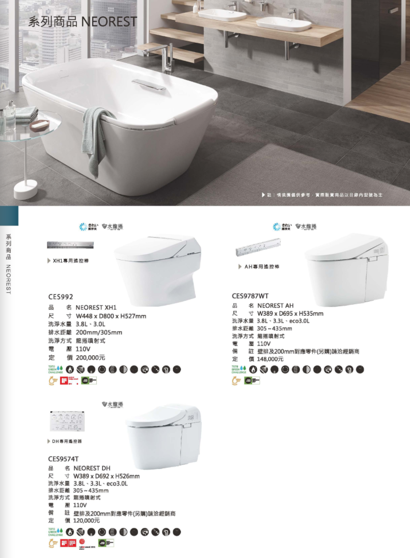 NEOREST系列馬桶