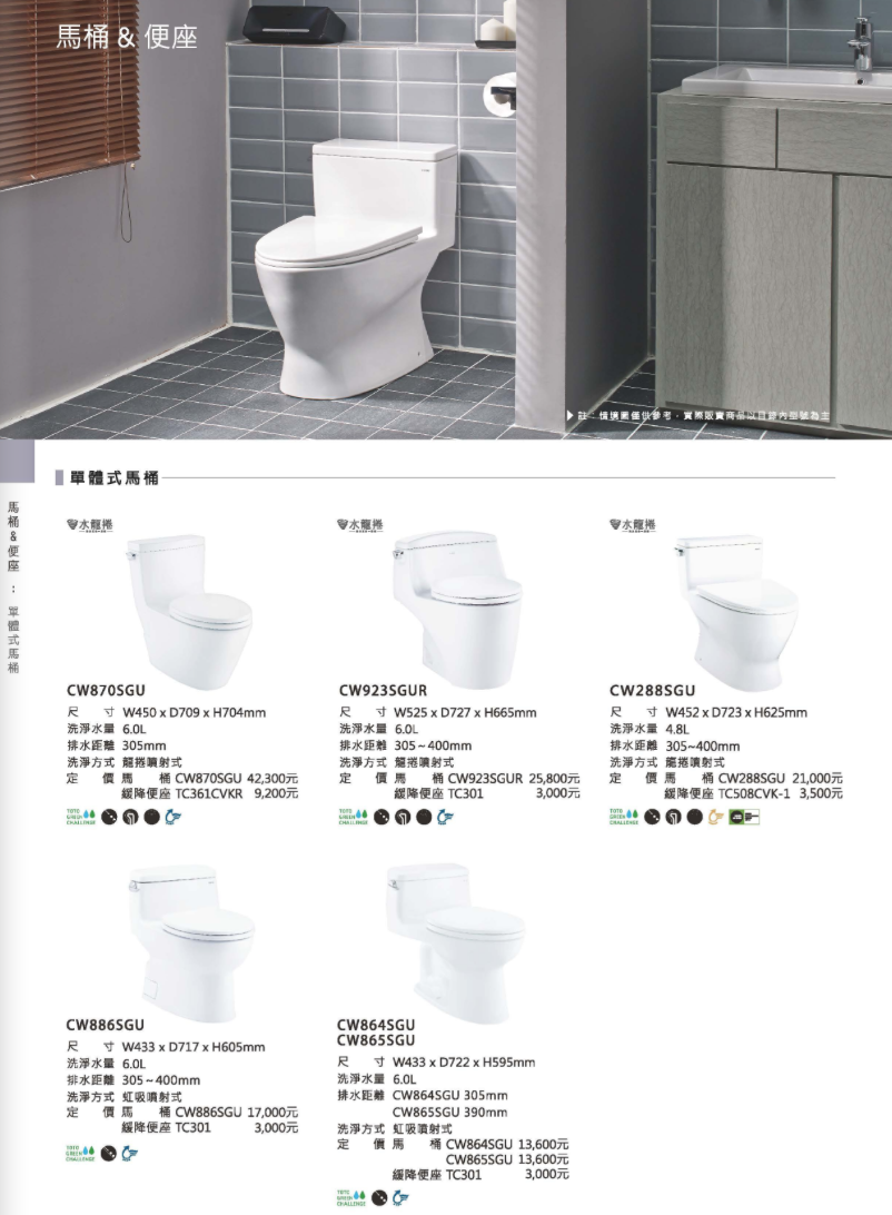 TOTO馬桶&便座